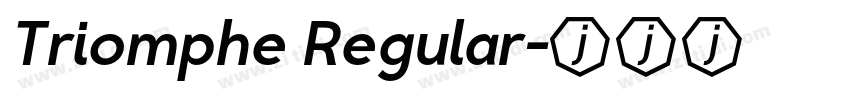 Triomphe Regular字体转换